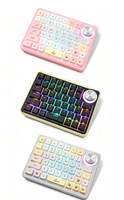 Clavier mécanique à une main CM45 pour le gaming avec bouton de programmation macro, design personnalisé pour gaucher, matériau PVC