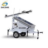 Éclairage de travaux routiers 6kw LED Type générateur de tour d'éclairage portable avec remorque