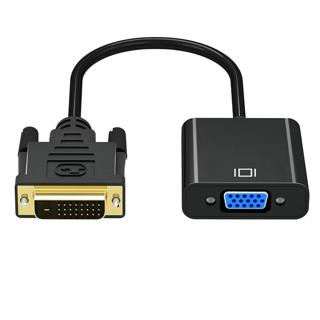 Full HD 1080P DVI to VGA Adapter DVI-D Male to VGA Female Adapter 24+1 25Pin to 15Pin Cable Converter for PC Computer Monitor