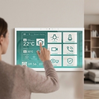 Panneau de contrôle intelligent pour la maison connectée, montage mural, 15,6 pouces, RK3576S, 4+64G, Android Linux, avec POE, Zigbee, Matter, capteur de lumière