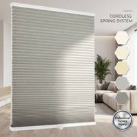 Persianas de Panal Inalámbricas Manuales Impermeables con Bloqueo de Luz para Ventanas, Gran Venta 2026