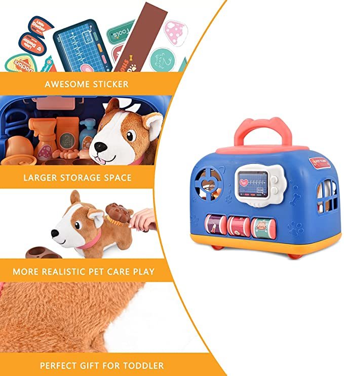 Ensemble De Jeu De Cage Pour Animaux De Compagnie,20 Pièces,Clinique Vétérinaire Et Kit De Médecin Pour Enfants,Jeu De Rôle Médical,Jouets De Toilettage Pour Chiens - Buy Product on Ensemble De Jeu De Cage Pour Animaux De Compagnie,20 Pièces,Clinique Vétérinaire Et Kit De Médecin Pour Enfants,Jeu De Rôle Médical,Jouets De Toilettage Pour Chiens - Buy Product on