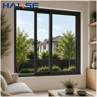 Fabricant OEM de fenêtres coulissantes en aluminium, taille personnalisée, couleur du cadre, double vitrage trempé, insonorisé, isolant thermique, moderne, salon
