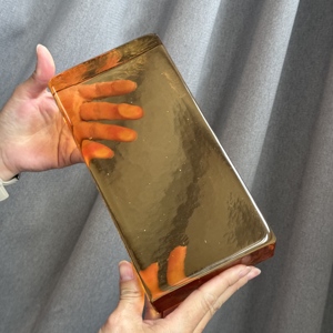 Bloques de Vidrio Sólido de Color Ámbar para Decoración, Ladrillos de Cristal Pigmentados para Paredes Divisorias de Vestíbulos de Hotel - Product Image 6