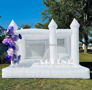 Château sautant de videur gonflable de fête de mariage de maison de rebond blanc extérieur commercial à <span class=keywords><strong>louer</strong></span> - Product Image 6