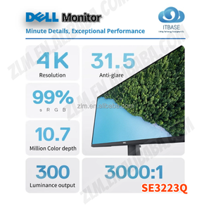 डेल सी 3223q 31.5 इंच 4k freesync डेस्कटॉप मॉनिटर कम ब्लू-रे समर्थन दीवार माउंट 2160 dp + HD-MI संकीर्ण बेज़ेल - Product Image 2