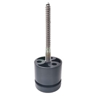 DF Offres Spéciales support de sécurité pour balcon en verre rond solide pour verre de 12 mm