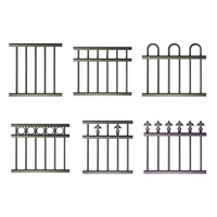 Valla de aluminio de alta seguridad para piscina, punta de lanza tubular, parte superior plana, antioxidante, antiescalada, valla de puerta de enrejado alto