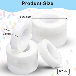 Bande adhésive respirante en PE pour cils, bande adhésive microporeuse respirante pour extensions de cils, bande pour extensions de cils. - Product Image 2