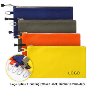 Custom Lightweight Waterproof Outdoor Camping Hiking Cycling Zipper Storage Organizer Utility Zipper Pouch with Carabiner Clip - Product Image 2