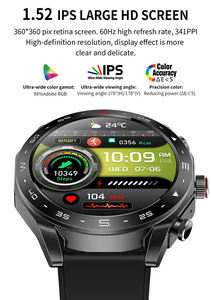 Reloj Inteligente Deportivo 2 en 1 T95 con Respuesta de Llamadas por BT, Reproductor de Música, Brújula, Monitor de Actividad Física, Resistente al Agua IP67, Auriculares - Product Image 3