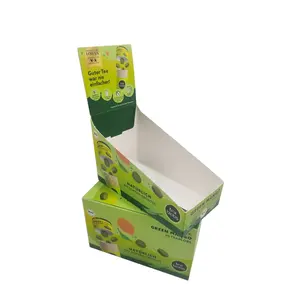 맞춤형 인쇄 소매 카드 박스 종이 보관 카드 보드 포장 찢어짐 식품 간식 pdq 디스플레이 박스