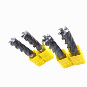 Fresa de 3 filos de carburo recubierta de AiTiN de 4 mm de diámetro y 45HRC para uso general en piezas de herramientas - Product Image 2
