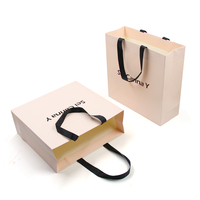 Sac de Shopping de fantaisie en papier Kraft, personnalisé, cadeau d'impression personnalisé, sac en papier marron OEM, de luxe réutilisable avec logo, pièces