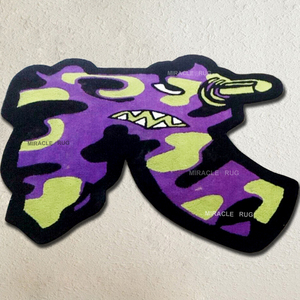 Alfombra de Entrada con Forma de Cohete Azul, Alfombras Hechas a Mano, Decoración del Hogar, Alfombras de Juego para Gamers, Alfombras Personalizadas para Dormitorios de Niños - Product Image 6