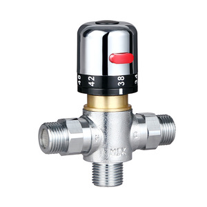 Robinet thermostatique Flola en laiton à 1 poignée pour chauffe-eau solaire, vanne de régulation de température pour bain et douche - Product Image 2
