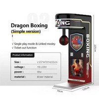 Machine de boxe de vente directe d'usine Distributeurs automatiques extérieurs de jeux de rue de poinçonnage d'arcade à pièces