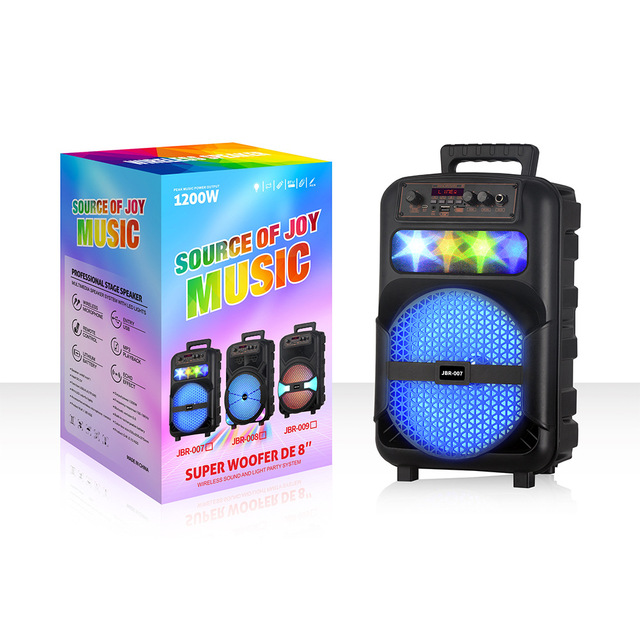 Ningda Electronics Jbr Factory's New 8-Inch Portable Bluetooth Mobile Speaker Hot Sale RGB LED Stage Special Offer for Outdoor