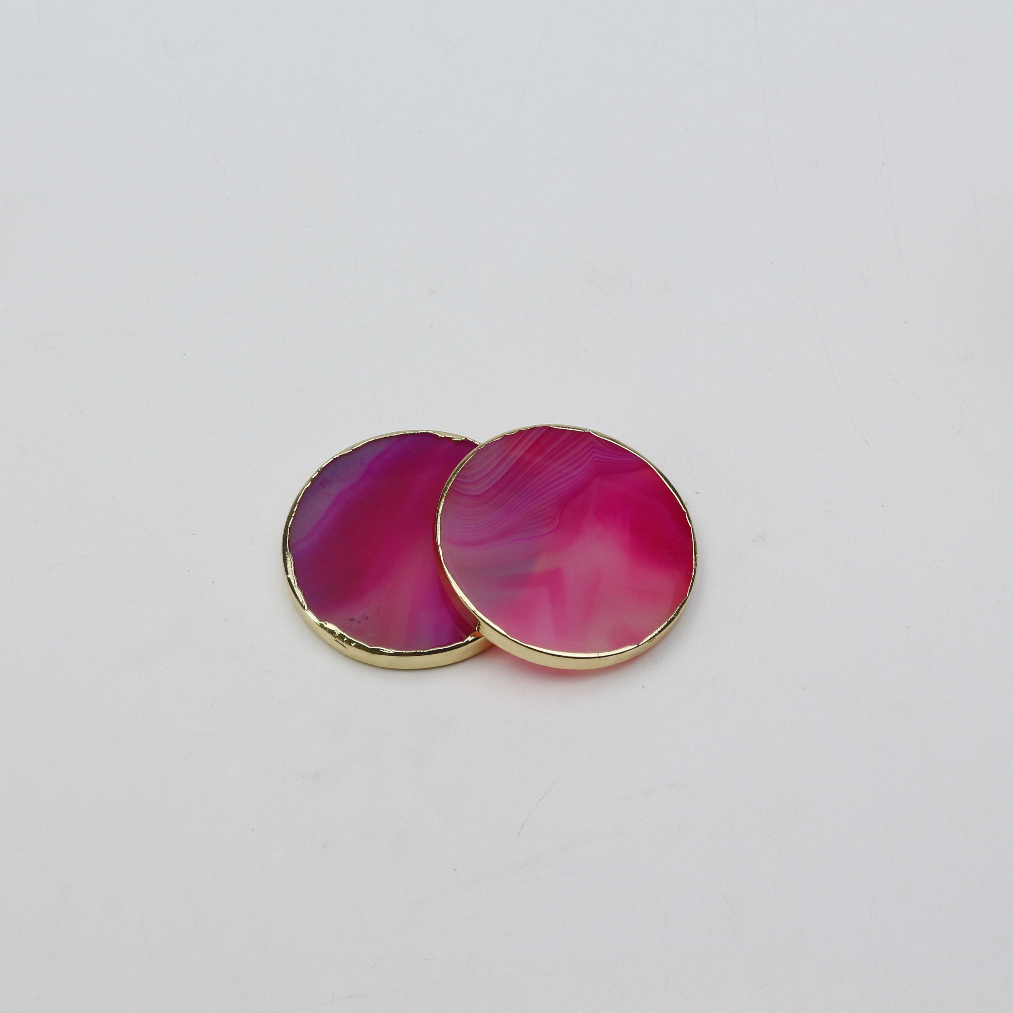 A1# Agate rose ronde
