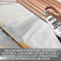 Peinture en aérosol chromée transparente pour automobile, effet miroir, peinture métallique en spray