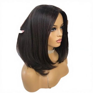 Full Lace <b>Wig</b> Vietnamese Virgin Hair Long Length 180% Density HD Transparent Glueless Lace Baby Hair Brown Color Average Size - Product Image 4