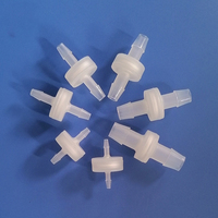 Mini filtre en ligne 1/4" 6,4 mm avec connecteur cannelé en plastique pour tuyau, filtre purificateur d'air et d'eau en maille