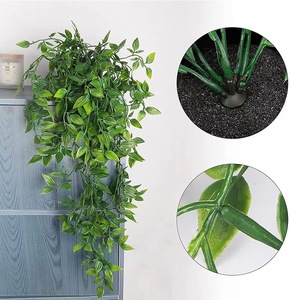 Plante artificielle suspendue en pot, feuilles d'eucalyptus, 24,8 25,6 31,5 pouces, décoration intérieure et extérieure - Product Image 2
