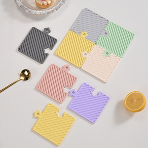 Tapete de Silicona Moderno y Minimalista para Secar, Aislante del Calor para Encimeras de Cocina, Antideslizante, Cuadrado, con Drenaje, Personalizable, Hearthouse - Product Image 5