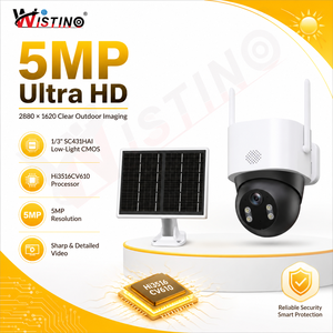 Cámara WiFi Wistino <span class=keywords><strong>CamHi</strong></span> Pro 4K PTZ para Exteriores con Seguimiento Automático, Visión Nocturna en Color, Audio Bidireccional, Detección de Movimiento, Cámara Solar AOV - Product Image 2