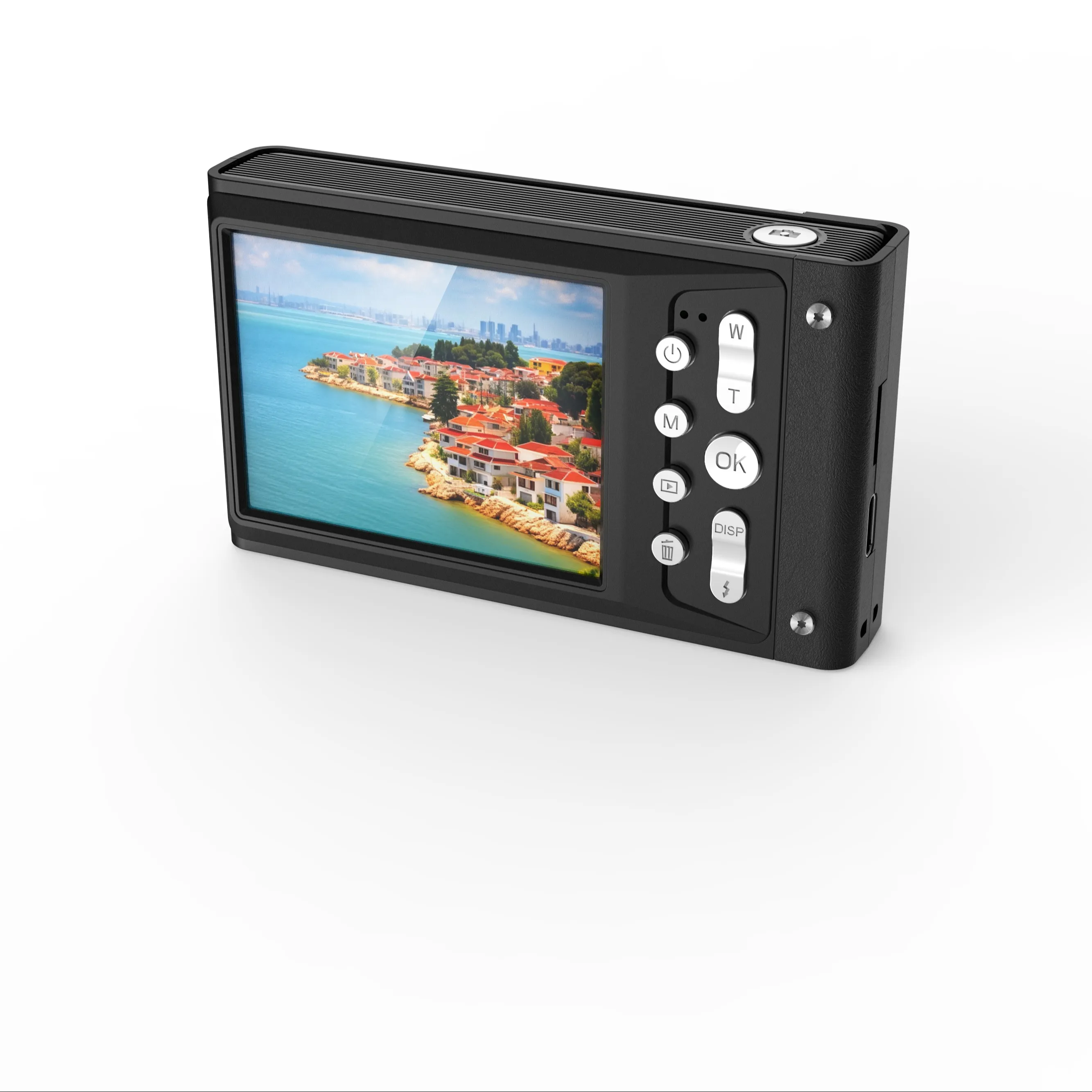 Mini cámara digital de alta calidad para niños, tarjeta de juguete con lente de zoom de 16x y cámara CCD con función de grabación de cumpleaños HD