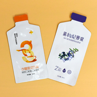 Sac en plastique jetable en forme de mini bouteille thermoscellée feuille d'aluminium Sachet d'emballage de sachet de boisson en gel énergétique