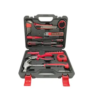 Low Price Professional 45pcs household hand tool kit set with hammer,pliers,tape measure,hex key,screwdrvier