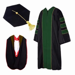Robe académique Tam pour <span class=keywords><strong>doctorat</strong></span> Robe <span class=keywords><strong>de</strong></span> fin d'études doctorales violette - Product Image 5
