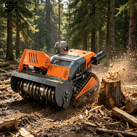 Macchina Semovente Telecomandata per la Pulizia del Terreno, ad Alta Potenza, a Batteria, per Agricoltura e Frutteti, Elettrica