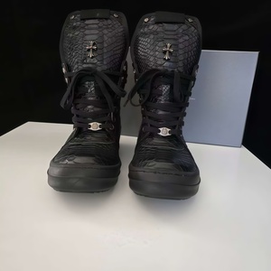 Botas de Media Caña de Cuero Genuino Retro para Hombre, Diseño RO25 con Patrón de <span class=keywords><strong>Serpiente</strong></span>, Transpirables, Impermeables, que Aumentan la Estatura - Product Image 2