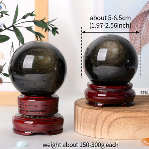 Wholesale Natural Stones and <b>Crystal</b> Craft Golden Obsidian Healing <b>Crystal</b> Decoration for Fengshui - Product Image 2