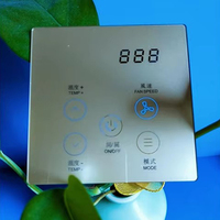 Interrupteur tactile intelligent pour la maison, Shenzhen, 86*86mm, panneau en verre trempé