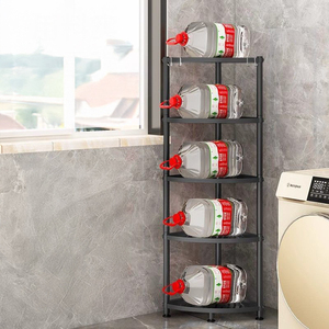 Salle de bain <span class=keywords><strong>Coin</strong></span> Angle Droit Triangle Multi-niveaux Rack Nourriture Snack Livre Étagère de Rangement dans la Cuisine Salon Chambre - Product Image 3