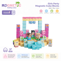 Bloques Magnéticos de Construcción para Niñas, Juguete Educativo STEM, Set de Construcción Creativa para Niños de 3+ Años, Venta al Por Mayor