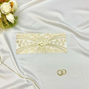 Cartes d'invitation de mariage de luxe personnalisées, <span class=keywords><strong>carte</strong></span> de vœux en papier avec gaufrage pour les mariages - Product Image 4