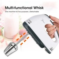 Batteur à œufs électrique portatif, mini-mélangeur automatique à 7 vitesses pour blancs d'œufs et crème, avec prise EU/US, outil de cuisine domestique