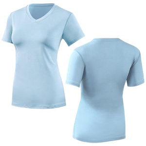 T-shirts de course Dry Fit pour femmes, respirants, anti-transpiration, pour la gym, le yoga, protection solaire, hauts d'entraînement à manches courtes - Product Image 4