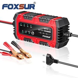 FOXSUR Derniers produits tendances Chargeur de <span class=keywords><strong>batterie</strong></span> 6V 12V 1.5A Chargeur de <span class=keywords><strong>batterie</strong></span> 12 <span class=keywords><strong>volts</strong></span> pour <span class=keywords><strong>voiture</strong></span>/moto Compatible avec LiFePO4 - Product Image 5