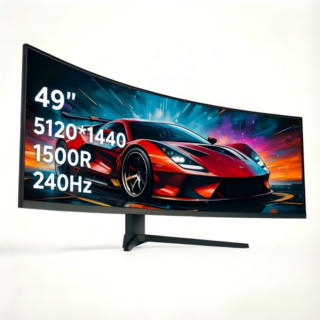 High Refresh Rate 49" Curved Monitor 5K 5120x1440 240Hz | 1500R Ultra-Wide Screen for Gaming, Work & Multitasking