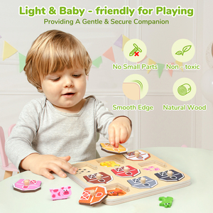 Joycat Groothandel Houten Vormbord Montessori Leren 3d Puzzelspel Diy Educatief Speelgoed Voor Kinderen Jongens Meisjes - Product Image 4