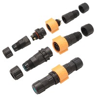 Boîtier de jonction électrique étanche IP68 - Connecteur de câble auto-bloquant 2 voies, blindé pour extérieur, installable sur site pour utilisation souterraine