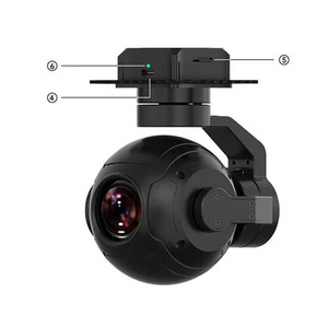 Caméra d'inspection industrielle électro-optique HDR avec nacelle 3 axes, zoom hybride 30X, vision nocturne Starlight 2K HDR pour UAV FPV - Product Image 2