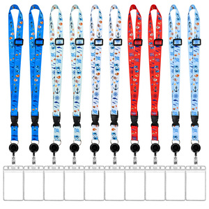 Tùy Chỉnh Bán Buôn Giá <span class=keywords><strong>Polyester</strong></span> Dây Buộc Với Id Chủ Thẻ Chèn Có Thể Điều Chỉnh Chiều Dài Hành trình Dây Buộc Khóa Có Thể Thu Vào Dây Buộc - Product Image 2