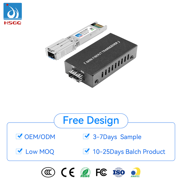 New Arrival HSGQ Micro GPON OLT Stick Single Port FTTH FTTx 1.25G 2.5G SFP Mini Portable OLT for FTTH Fiber Optic