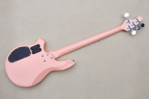 Flyoung - Bajo eléctrico de 4 cuerdas color rosa, instrumentos musicales, bajo eléctrico - Product Image 5